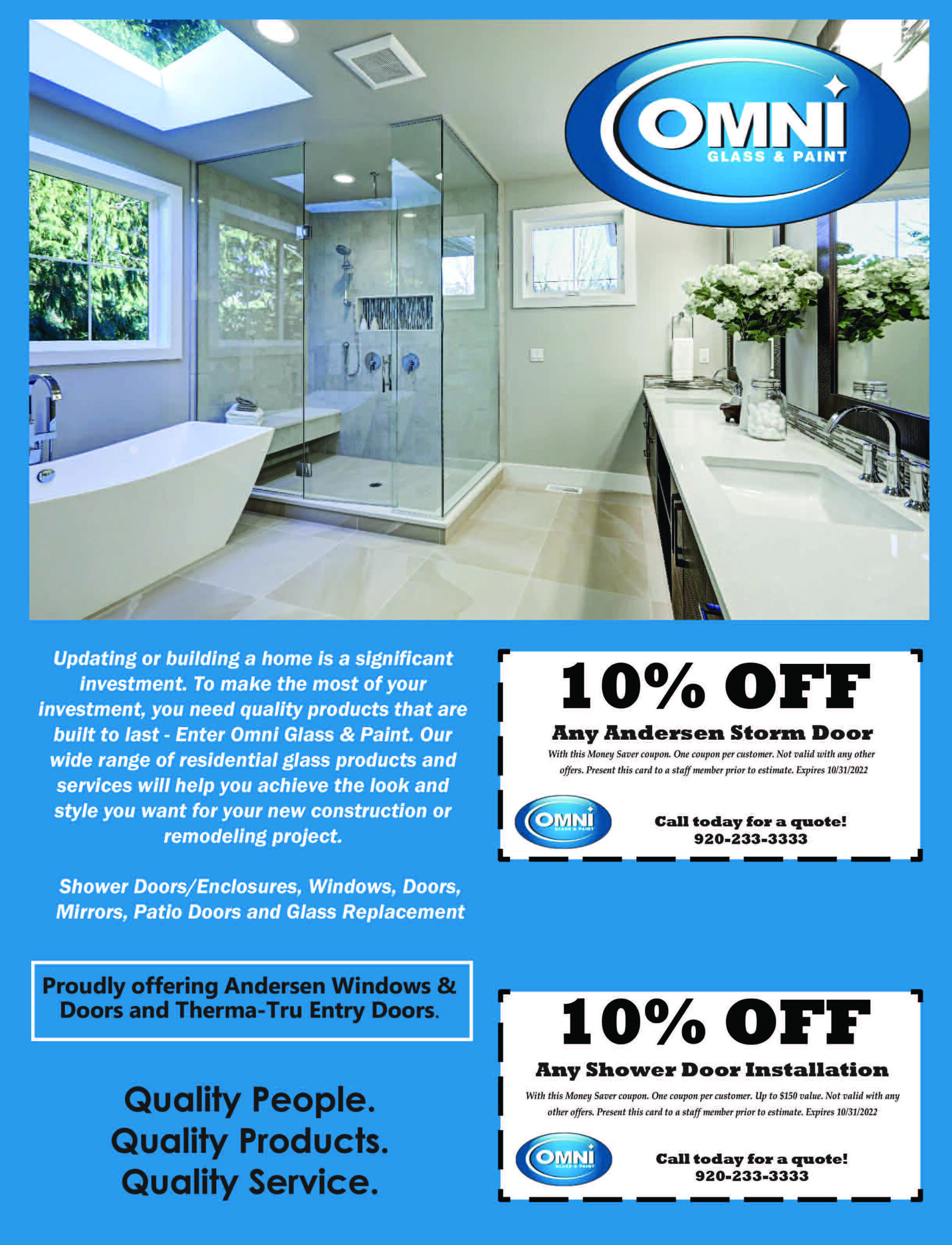 Omni Glass and Paint Money Saver