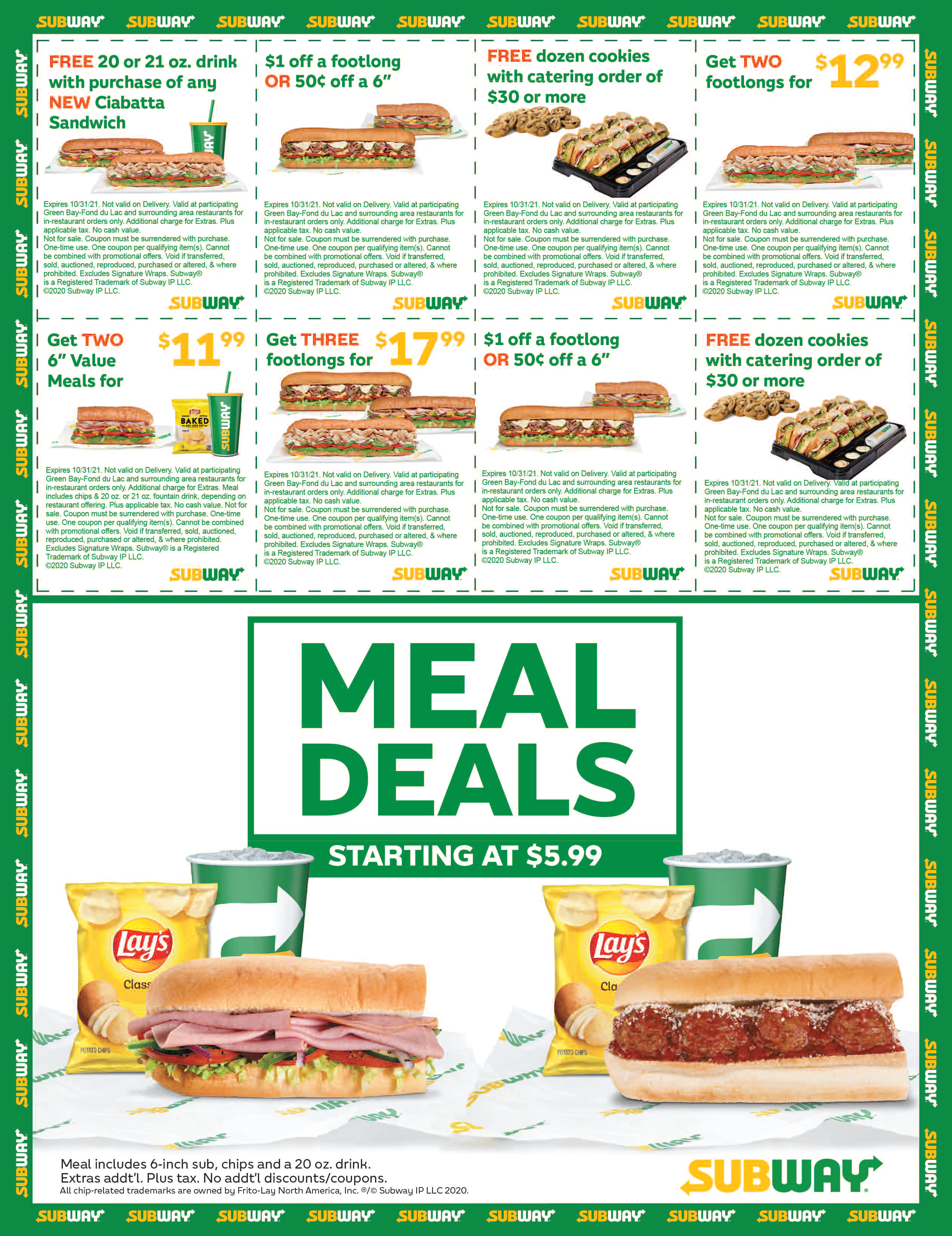 Subway coupons, expire 10/1/23 : r/Freefood