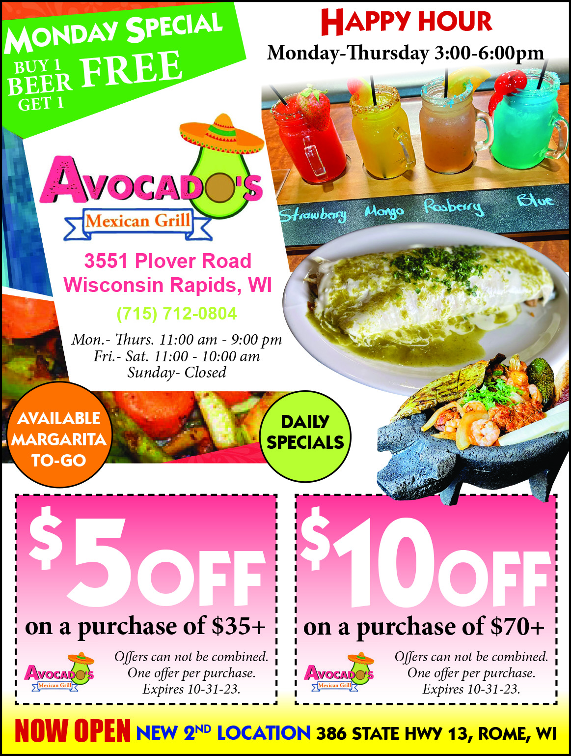 Avocado's Mexican Grill Money Saver