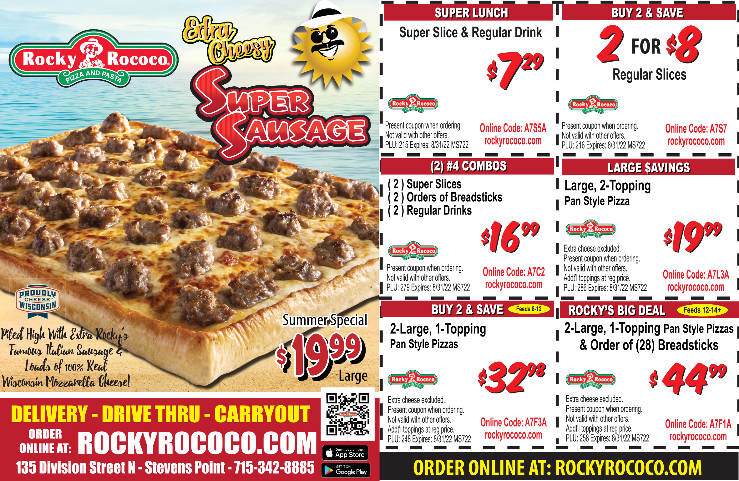 Rocky Rococo Stevens Point Money Saver