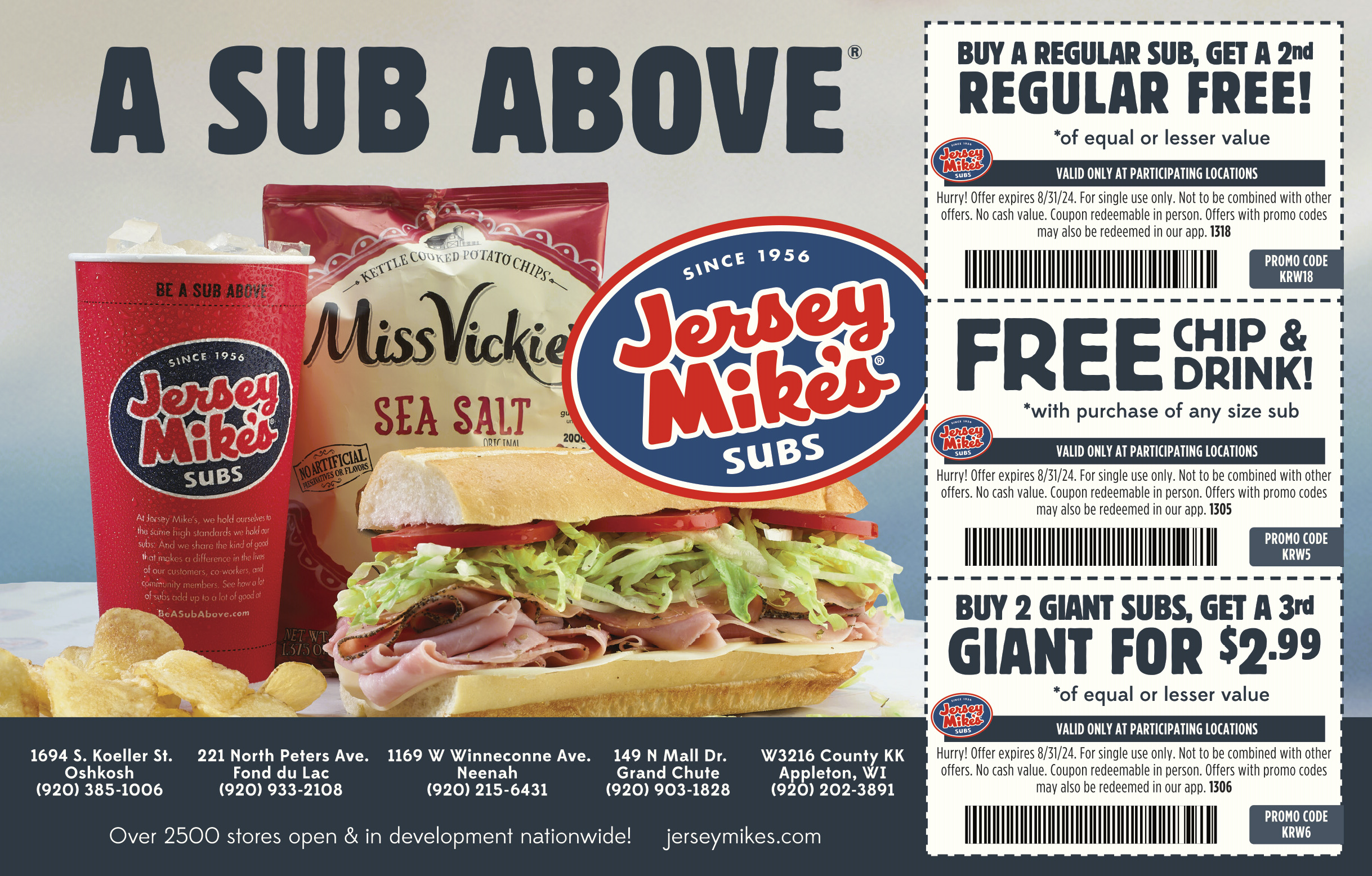 Jersey Mike's Coupons from Money Saver