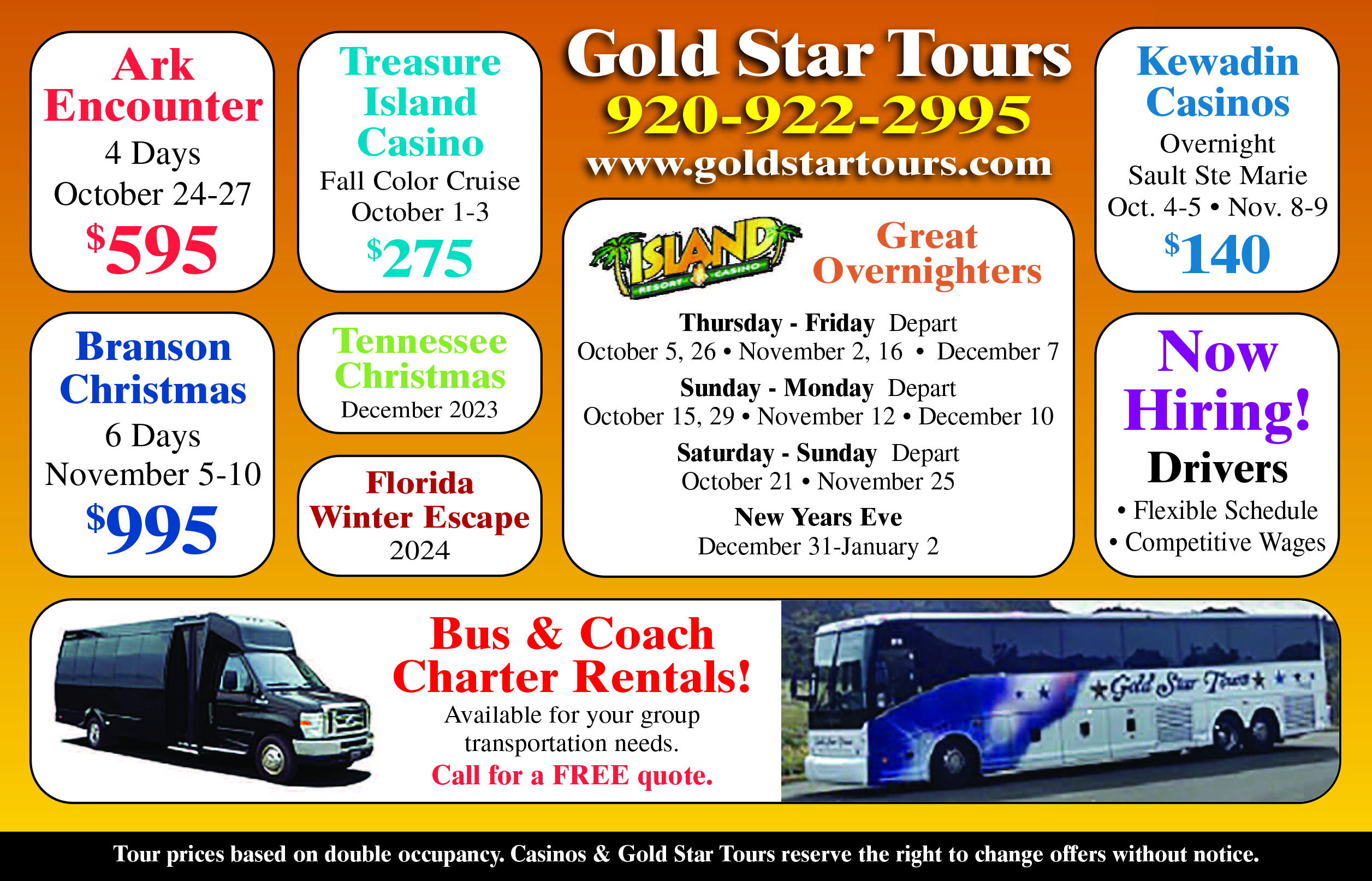 Gold Star Tours Money Saver