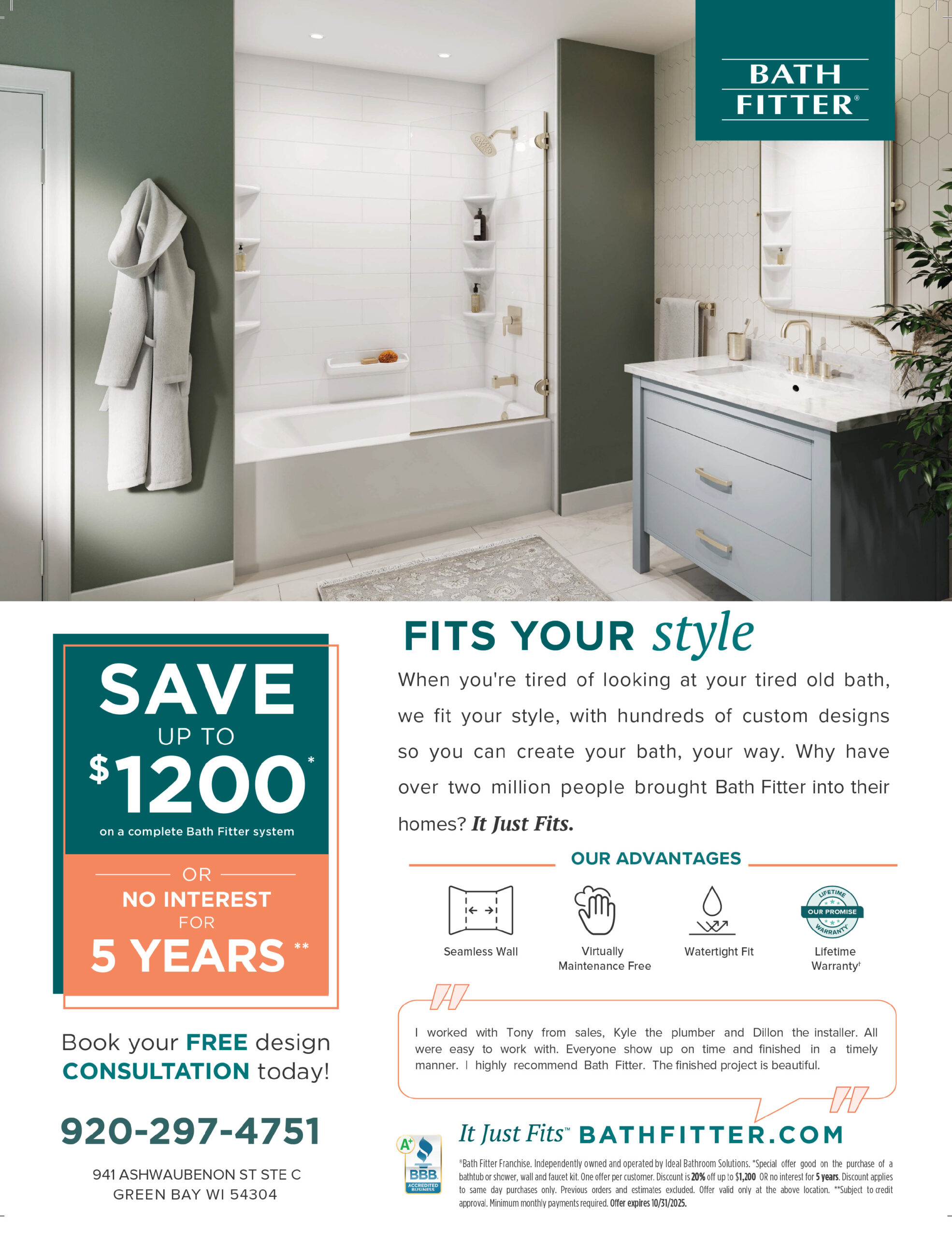 Bath Fitters Coupons from Money Saver