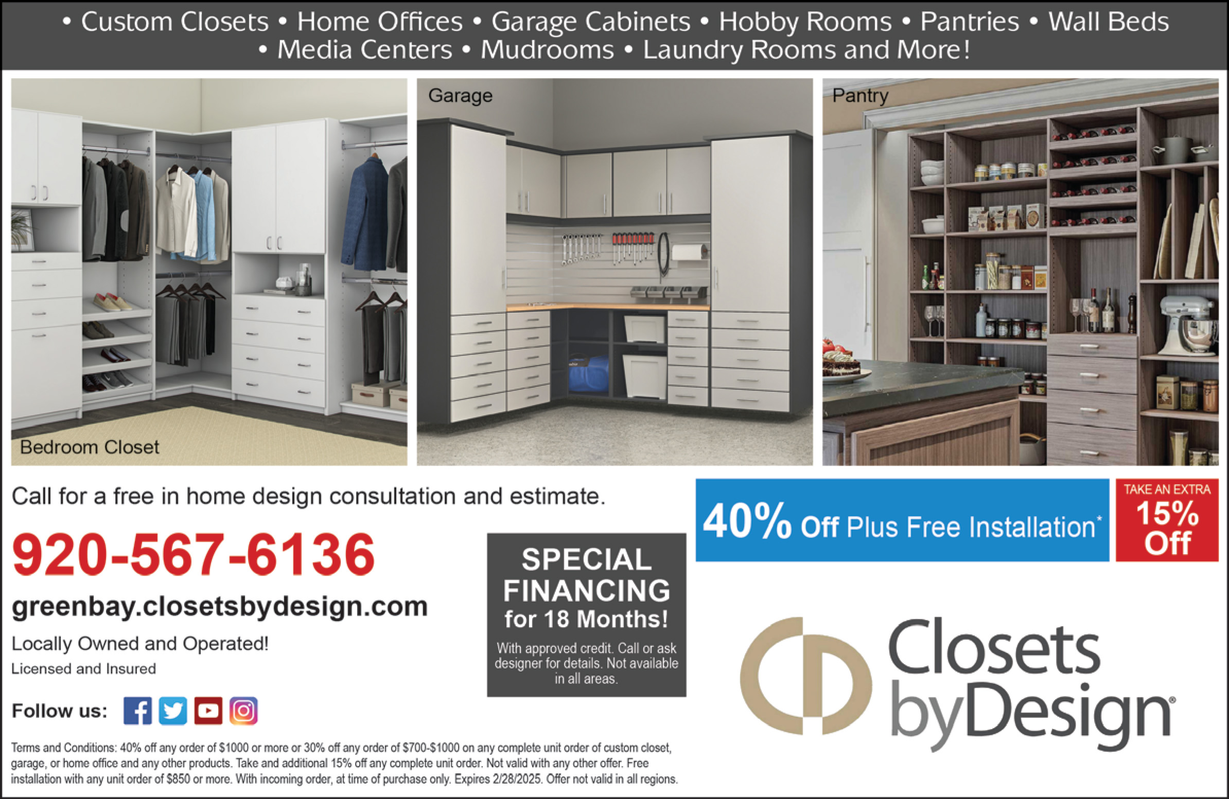 Closets by Design - Coupons from Money Saver