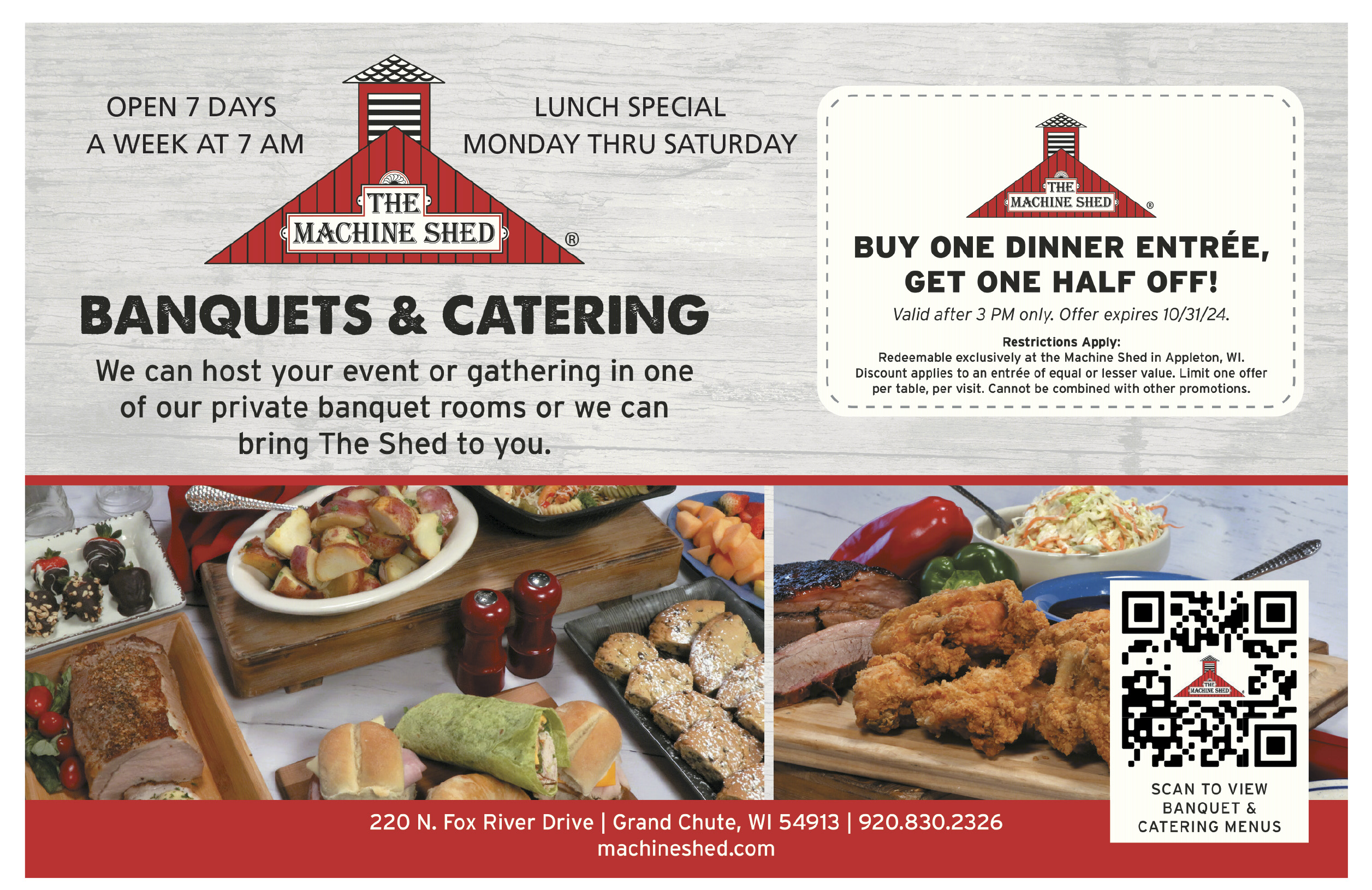 Machine Shed Coupons from Money Saver